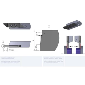 RZW30.34080800/K10F esztergalapka hosszesztergához