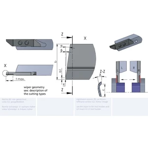 RZW31.34084508/K10F esztergalapka hosszesztergához