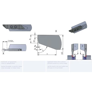 RZW50.12080800/K10F esztergalapka hosszesztergához