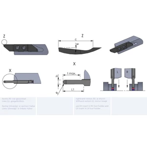 LZW70.1507030/P18C esztergalapka hosszesztergához