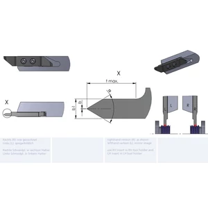 RZW94.TP6010/K10F esztergalapka hosszesztergához