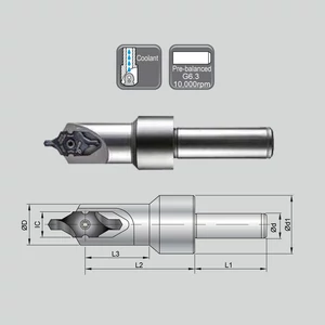 J 99616-IC25-25B BC25-IC25B hengeres szárú kiegyensúlyozott váltólapkás központfúró