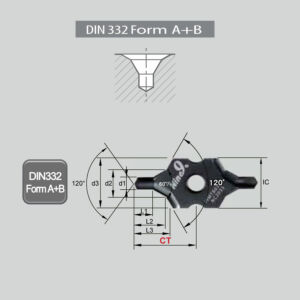 J I9MT2506B1000-NC2033 kétélű központfúró váltólapka