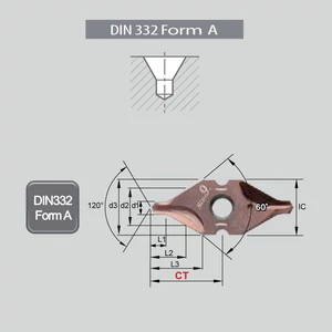 J I9MT08T1A0315-NC5074 kétélű központfúró váltólapka