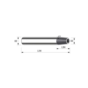 61100001 10mm L110 Kúpos acél marószár cserélhető marófejhez 1°
