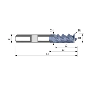 34706000 D6 Z4 ALTIN HB keményfém nagyoló maró