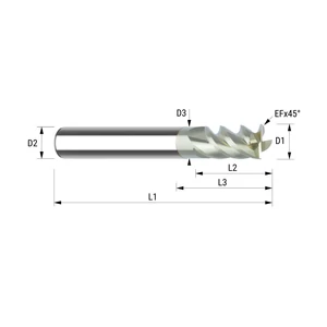 41420110 D20 Z4 ZrN HB keményfém maró