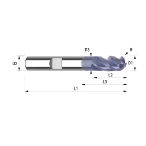73908109 D8 Z4 HB gömbvégű keményfém maró