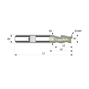 94111210 D12 Z2 ZRN HB keményfém maró alumíniumhoz
