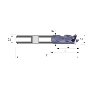 95310510 D5 Z3 TIALN HB keményfém nagyoló maró