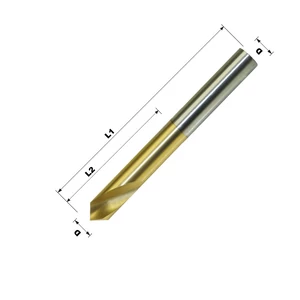 NC központfúró 1345 TiN HSS-Co5 90° 