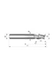 25801500 D1,5 Z2 HA Solid carbide finishing mill