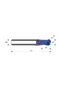 52004000 D4 Z2 naco blue HA Solid carbide ball nose end mill